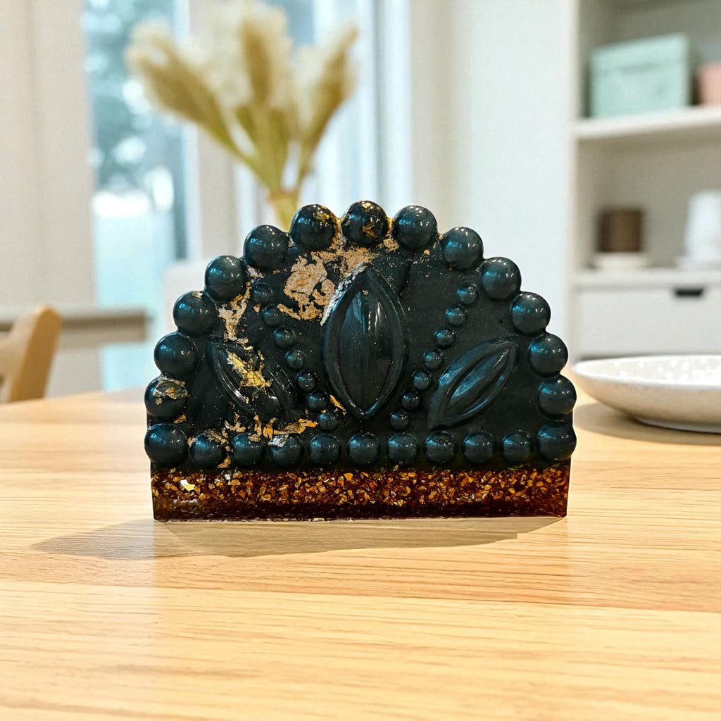 Porte serviettes de table base sable doré - Créations Joha