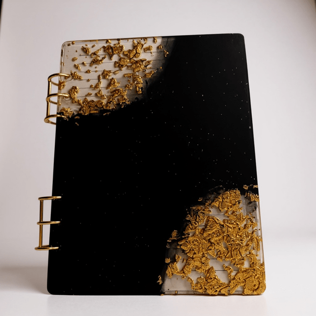 Carnet de notes durable feuilles métalliques - Créations Joha