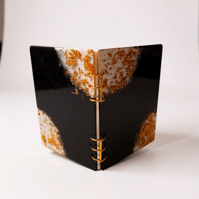 Carnet de notes durable feuilles métalliques - Créations Joha