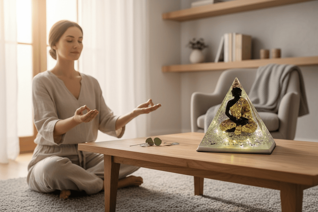 Pyramide bouddha illuminée - Créations Joha