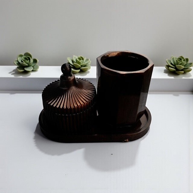 Ensemble coffret pour salle de bain ou le bureau - Créations Joha