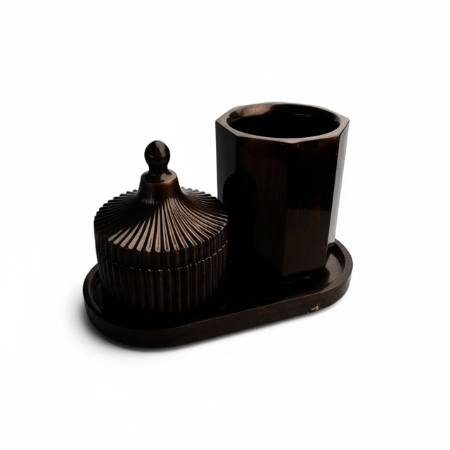 Ensemble coffret pour salle de bain ou le bureau - Créations Joha