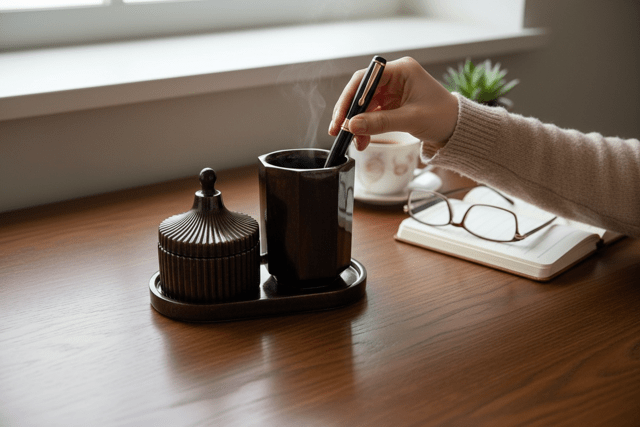 Ensemble coffret pour salle de bain ou le bureau - Créations Joha
